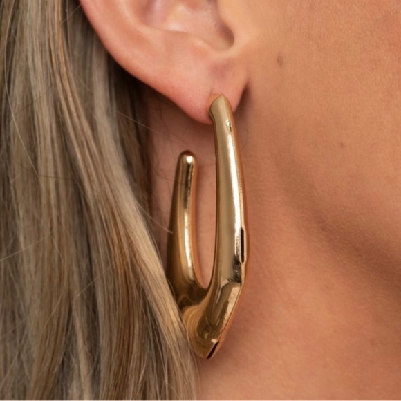 paparazzi Jewelry - 💕3/$15 Find Your Anchor - Gold Hoop Earrings NWT